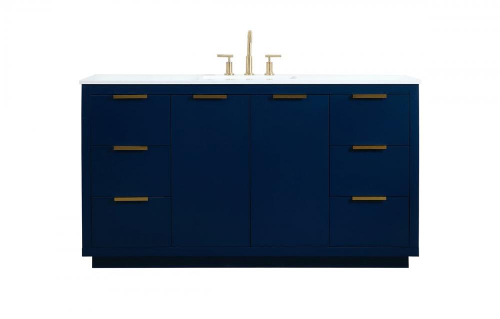 Elegant Blake Bathroom Vanity Bathroom Vanity Elegant 60 Blue Not Included