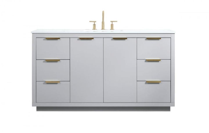 Elegant Blake Bathroom Vanity Bathroom Vanity Elegant 60 Gray Not Included