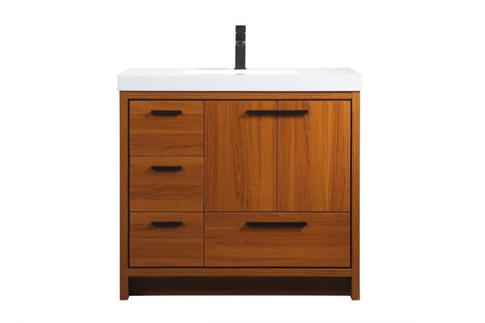 Elegant Wyatt Bathroom Vanity Bathroom Vanity Elegant 36 Dark Wood Not Included