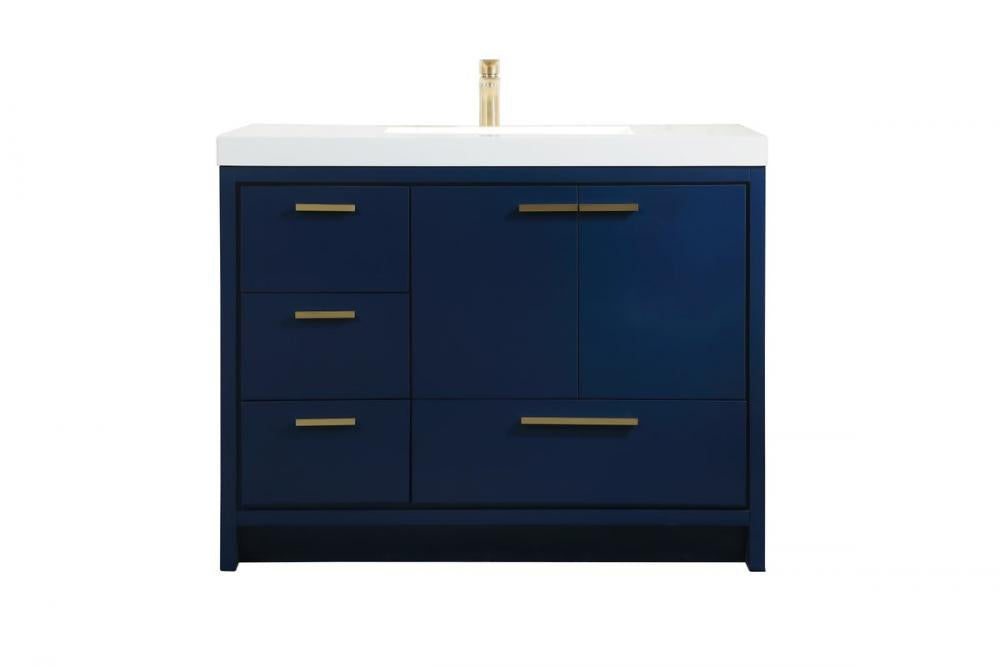 Elegant Wyatt Bathroom Vanity Bathroom Vanity Elegant 42 Blue Not Included