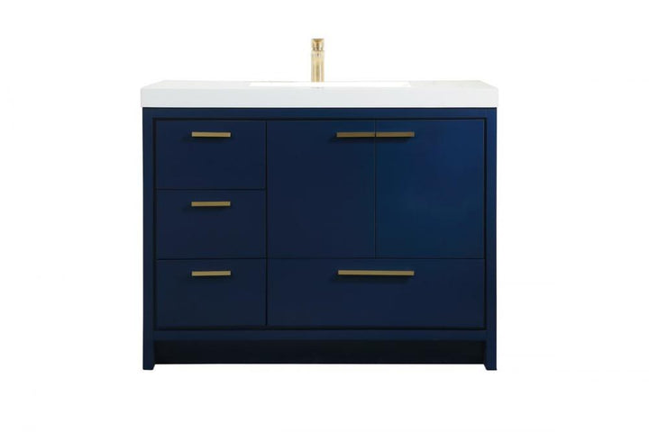 Elegant Wyatt Bathroom Vanity Bathroom Vanity Elegant 42 Blue Not Included