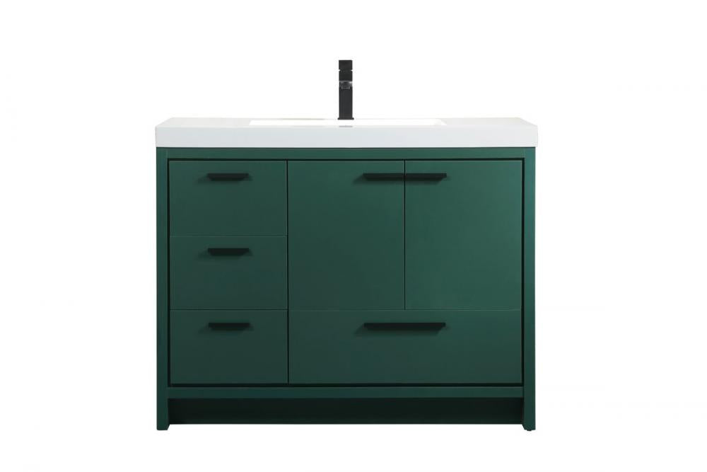 Elegant Wyatt Bathroom Vanity Bathroom Vanity Elegant 42 Green Not Included