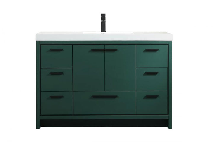 Elegant Wyatt Bathroom Vanity Bathroom Vanity Elegant 48 Green Not Included