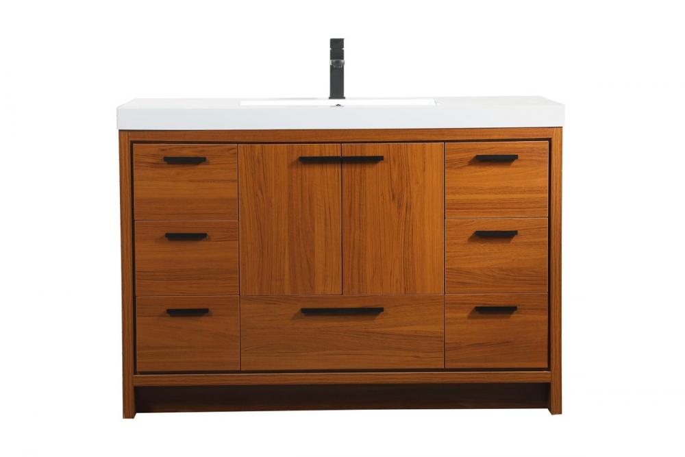 Elegant Wyatt Bathroom Vanity Bathroom Vanity Elegant 48 Dark Wood Not Included