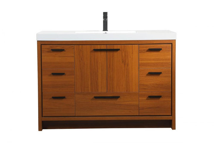 Elegant Wyatt Bathroom Vanity Bathroom Vanity Elegant 48 Dark Wood Not Included