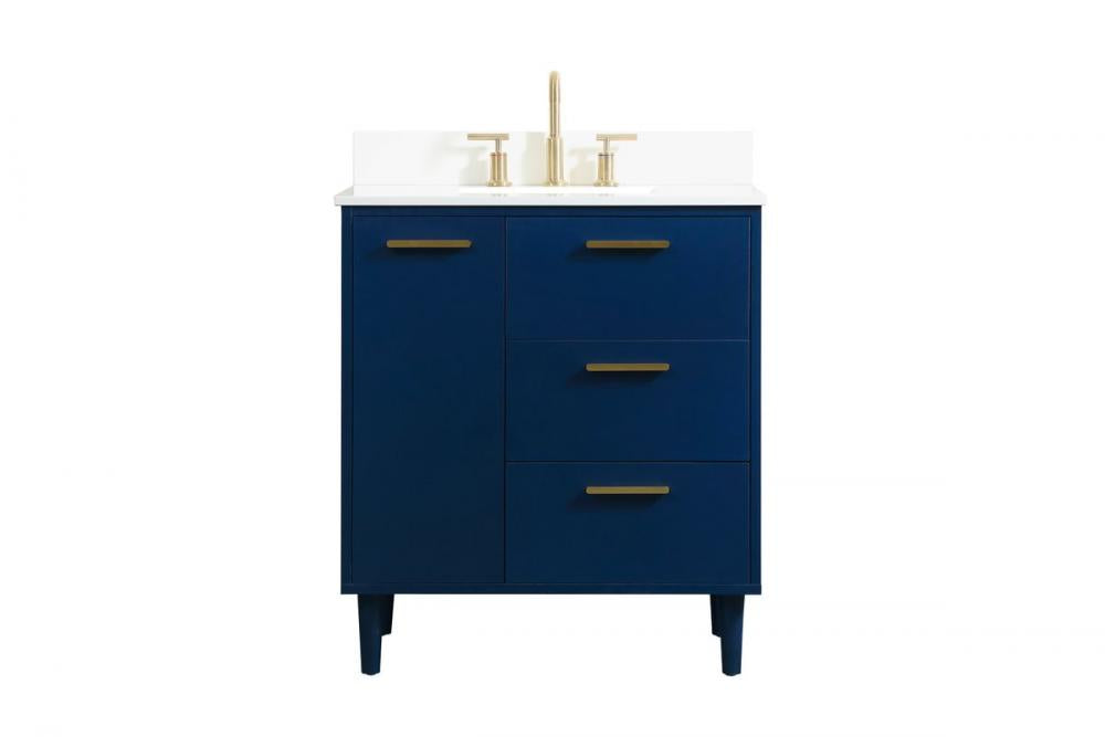 Elegant Baldwin Bathroom Vanity Bathroom Vanity Elegant 30 Blue Included