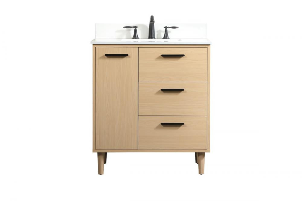 Elegant Baldwin Bathroom Vanity Bathroom Vanity Elegant 30 Light Wood Included