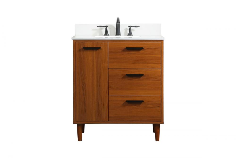 Elegant Baldwin Bathroom Vanity Bathroom Vanity Elegant 30 Dark Wood Included