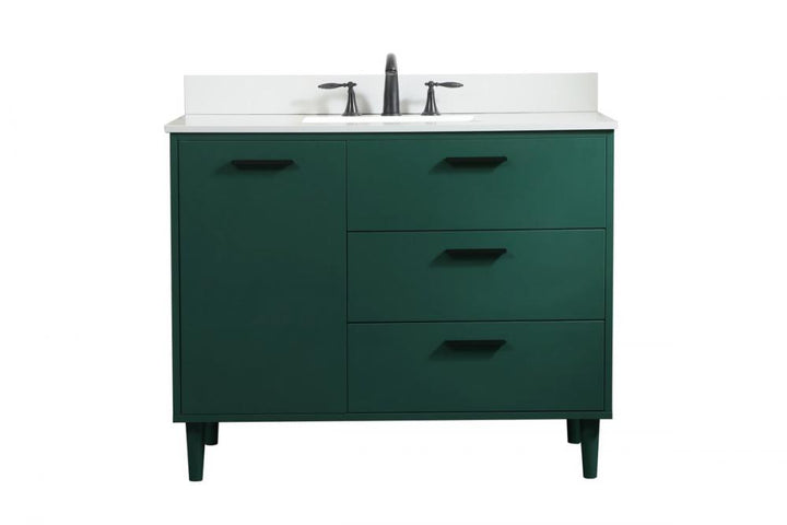 Elegant Baldwin Bathroom Vanity Bathroom Vanity Elegant 42 Green Included