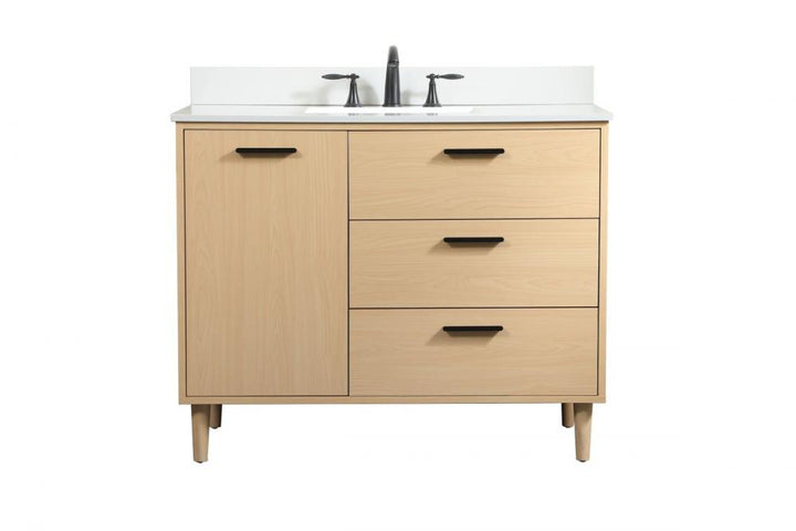 Elegant Baldwin Bathroom Vanity Bathroom Vanity Elegant 42 Light Wood Included