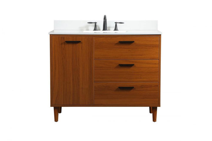 Elegant Baldwin Bathroom Vanity Bathroom Vanity Elegant 42 Dark Wood Included