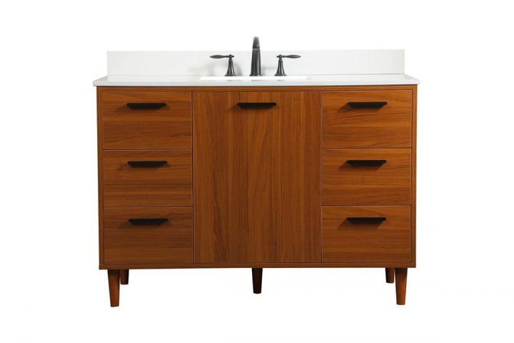 Elegant Baldwin Bathroom Vanity Bathroom Vanity Elegant 48 Dark Wood Included