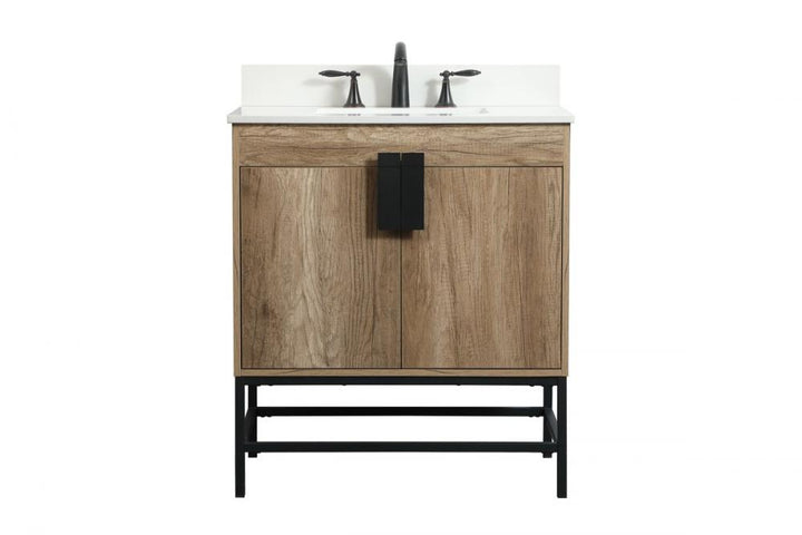 Elegant Eugene Bathroom Vanity w/ Backsplash Bathroom Vanity Elegant 30 Wood Included