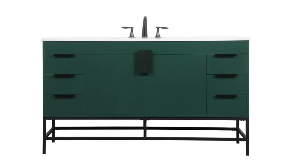 Elegant Eugene Bathroom Vanity Bathroom Vanity Elegant 60 Green Not Included