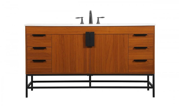 Elegant Eugene Bathroom Vanity Bathroom Vanity Elegant 60 Dark Wood Not Included