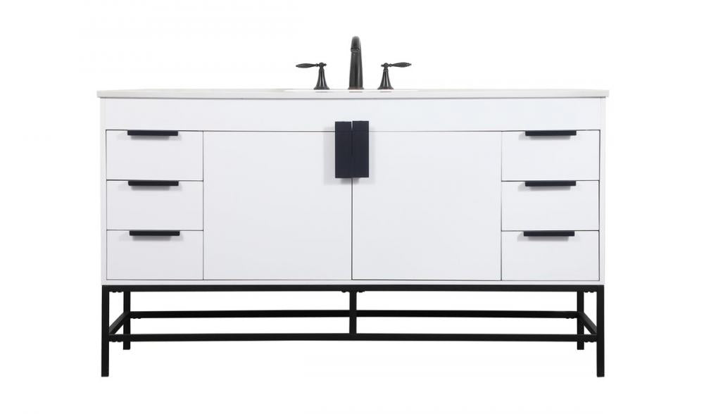 Elegant Eugene Bathroom Vanity Bathroom Vanity Elegant 60 White Not Included