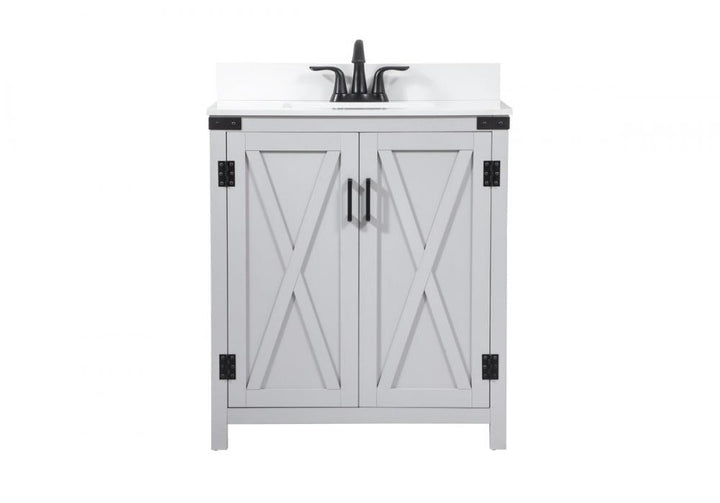 Elegant Grant Bathroom Vanity Bathroom Vanity Elegant 30 Gray Included