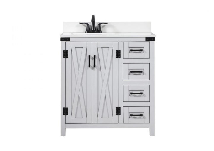 Elegant Grant Bathroom Vanity Bathroom Vanity Elegant 32 Gray Included