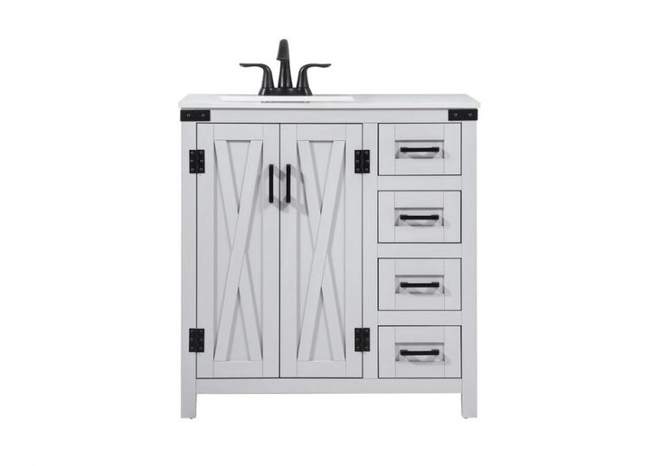 Elegant Grant Bathroom Vanity Bathroom Vanity Elegant 32 Gray Not Included