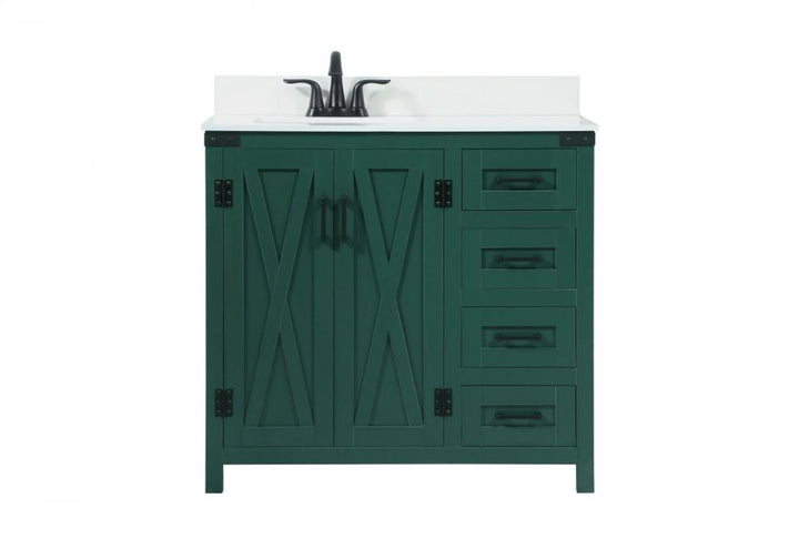 Elegant Grant Bathroom Vanity Bathroom Vanity Elegant 36 Green Included