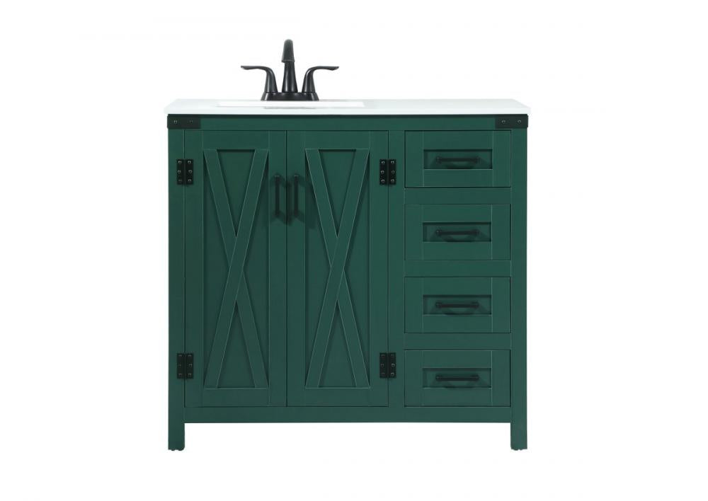 Elegant Grant Bathroom Vanity Bathroom Vanity Elegant 36 Green Not Included