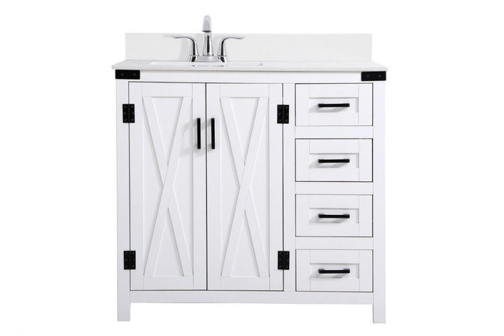 Elegant Grant Bathroom Vanity Bathroom Vanity Elegant 36 White Included