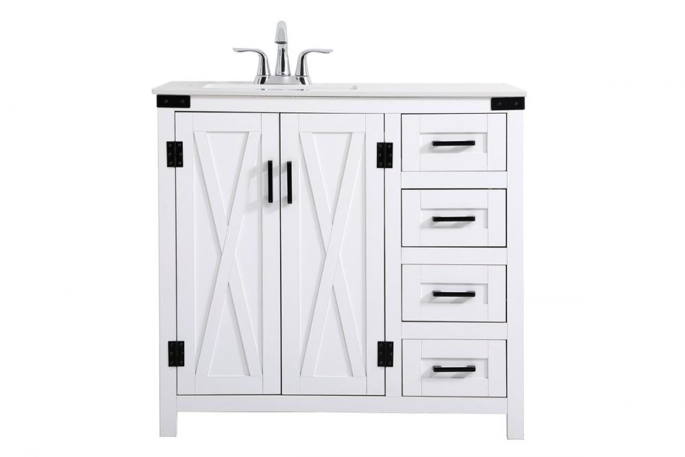 Elegant Grant Bathroom Vanity Bathroom Vanity Elegant 36 White Not Included