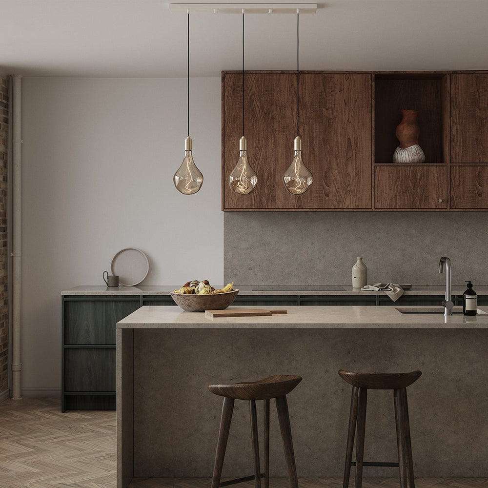 Tala Linear Triple Pendant - Sphere G150 - Model LP-WHT-SET-BP-01-US