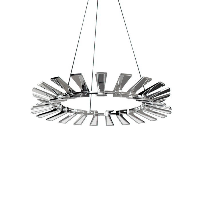 Blackjack Lighting Wedge Pendant Pendants Blackjack Lighting 36" Polished Chrome 