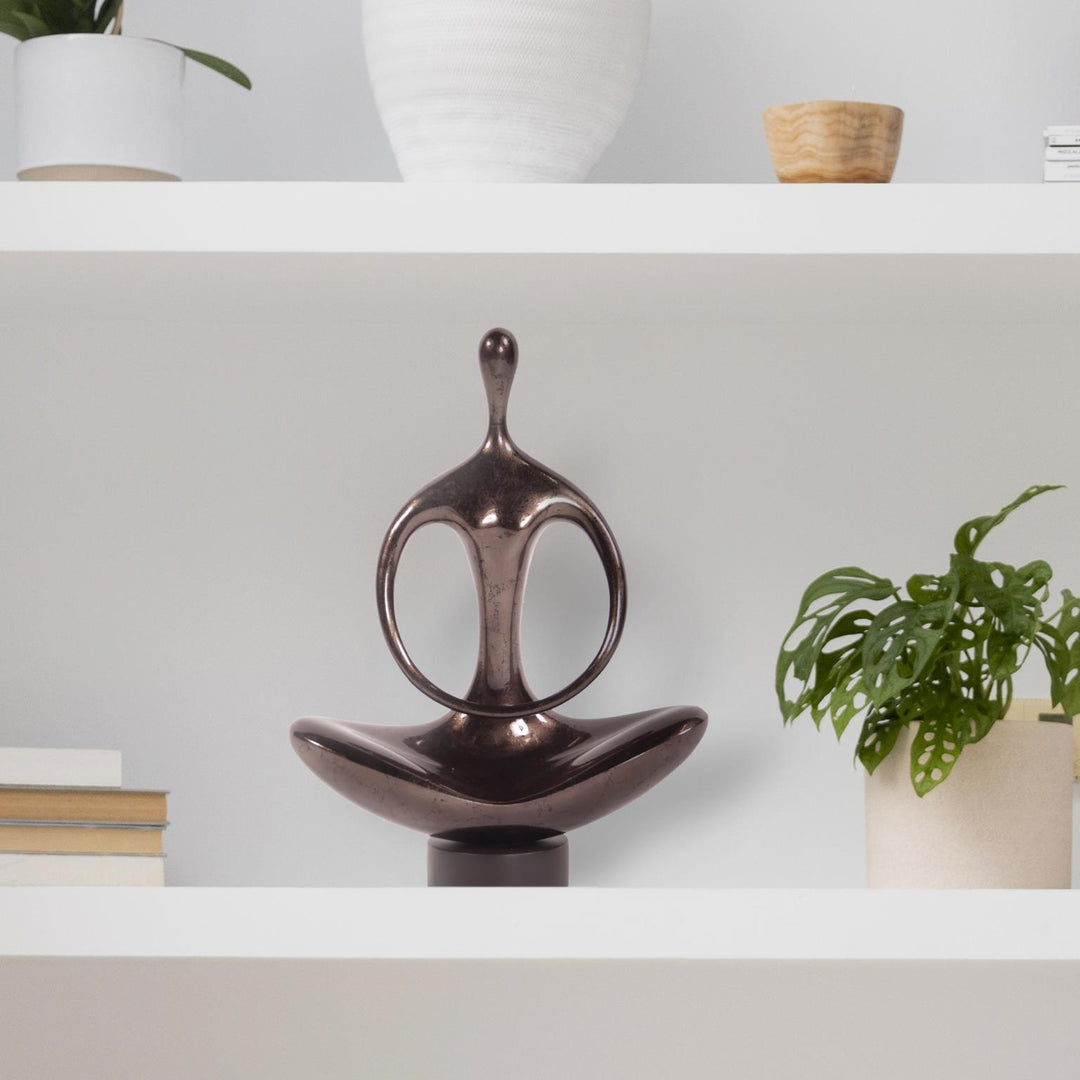 Howard Elliott Abstract Yoga Silhouette Sculpture