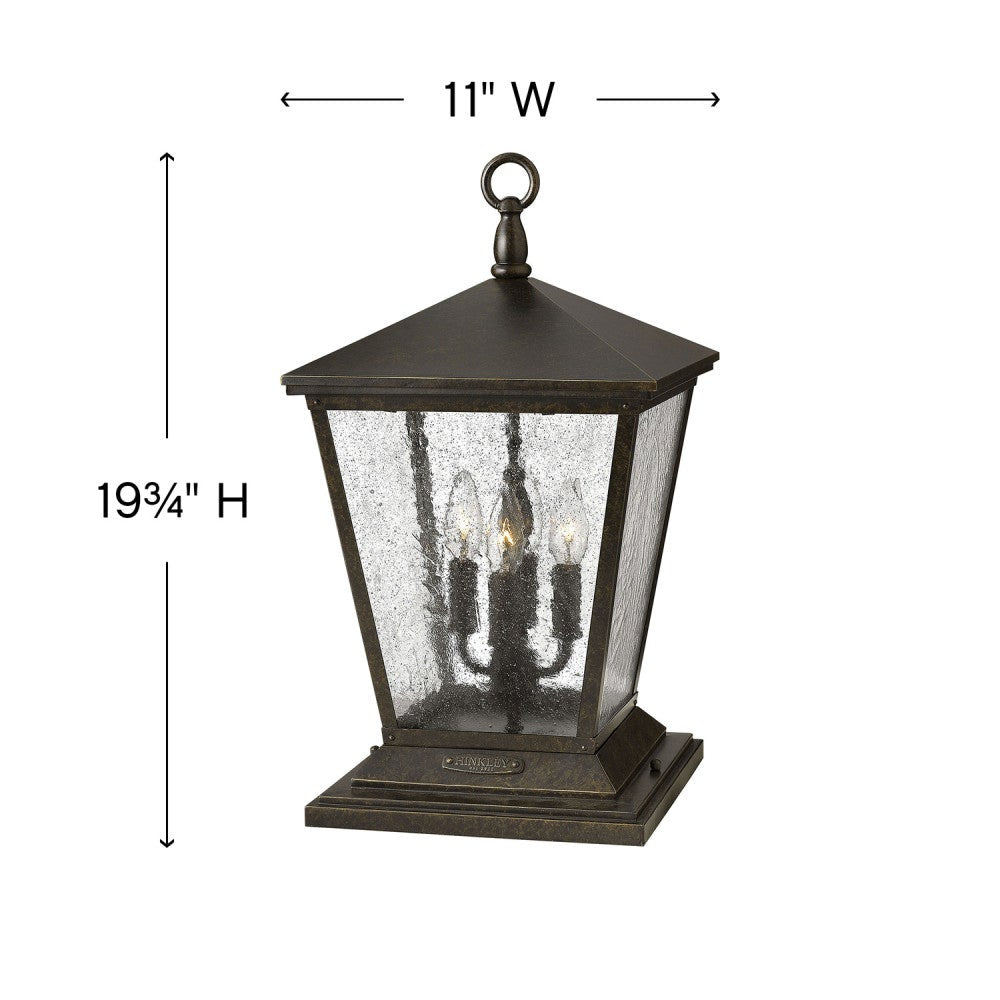 Hinkley Trellis Outdoor Pier Mount Lantern