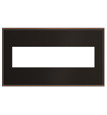 Legrand adorne Oil-Rubbed Bronze 4-Gang wall plate
