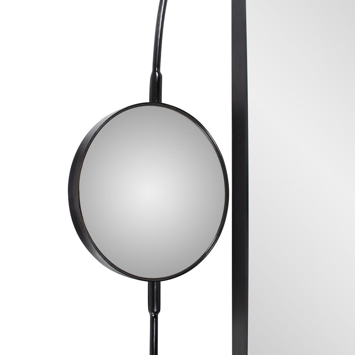 Howard Elliott Janik Stainless Steel Double Vanity Mirror- Brushed Black