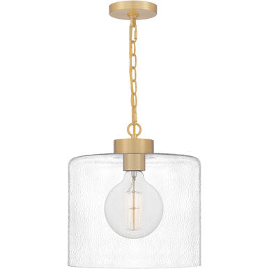 Quoizel 13.25" Aged Brass Abner Pendant