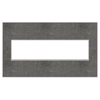 Legrand adorne Slate Linen 4-Gang wall plate