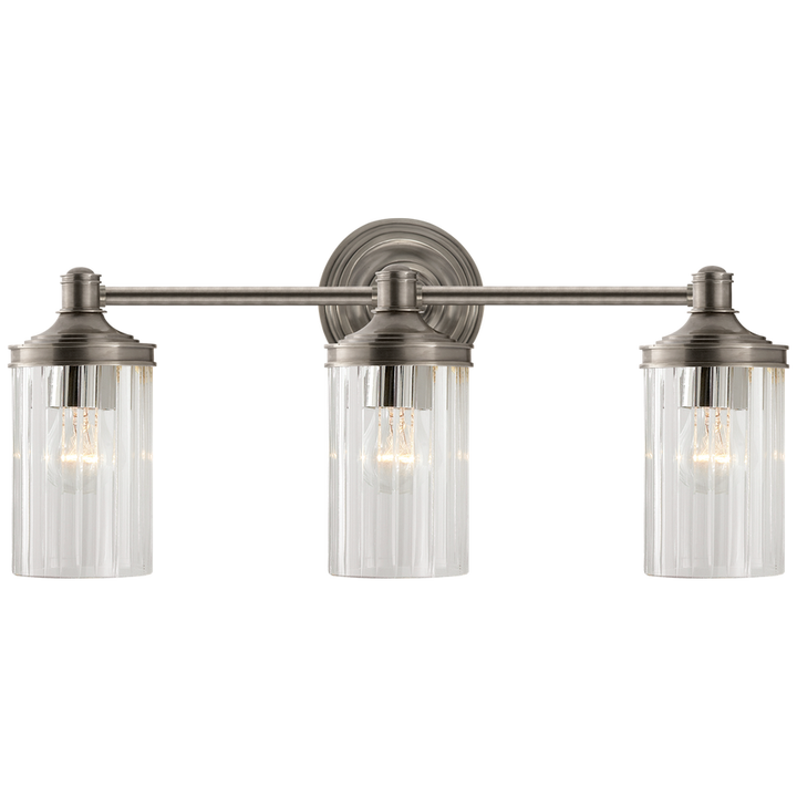 Visual Comfort & Co. Ava Triple Sconce Wall Sconces Visual Comfort & Co. Antique Nickel  