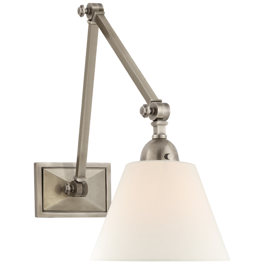 Visual Comfort & Co. Jane Double Library Wall Light Wall Sconces Visual Comfort & Co. Antique Nickel  