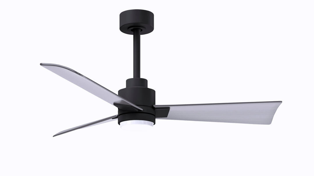 Matthews Fan Company Alessandra - 42" Indoor Ceiling Fans Matthews Fan Company Matte Black Brushed Nickel Yes