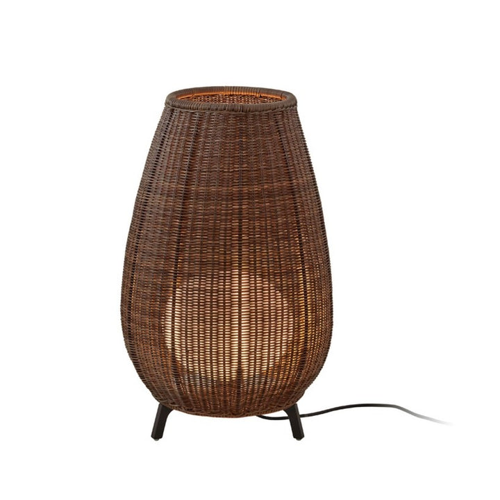 Bover AMPHORA 01 Outdoor Floor Lamp Outdooor Lamps Bover Brown - Rattan Brown Shade