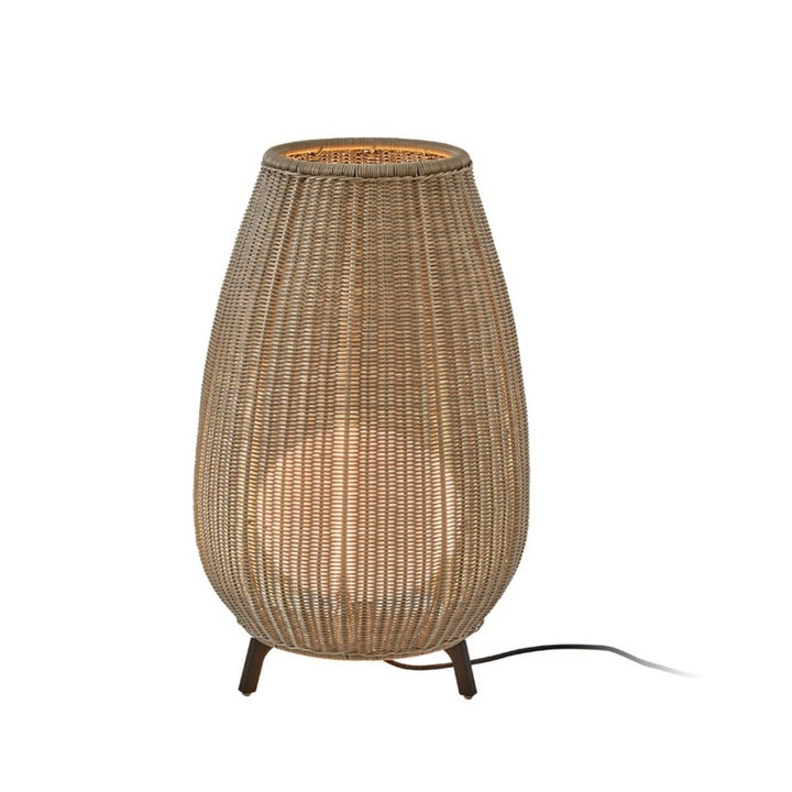 Bover AMPHORA 01 Outdoor Floor Lamp Outdooor Lamps Bover Brown - Light Beige Shade