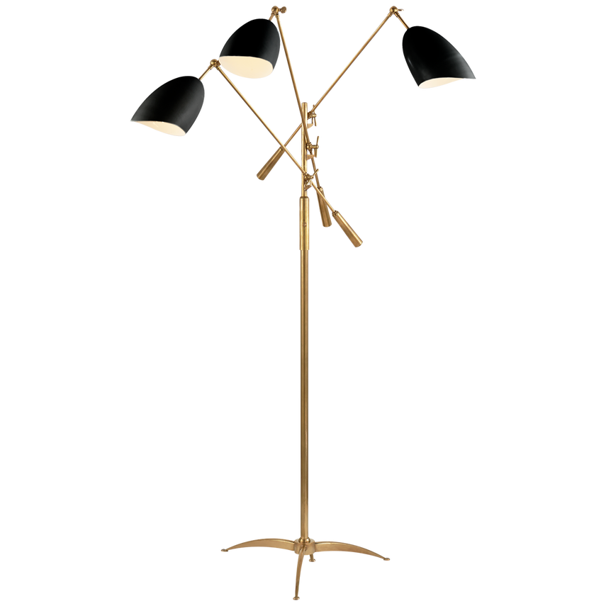 Visual Comfort & Co. Sommerard Triple Arm Floor Lamp