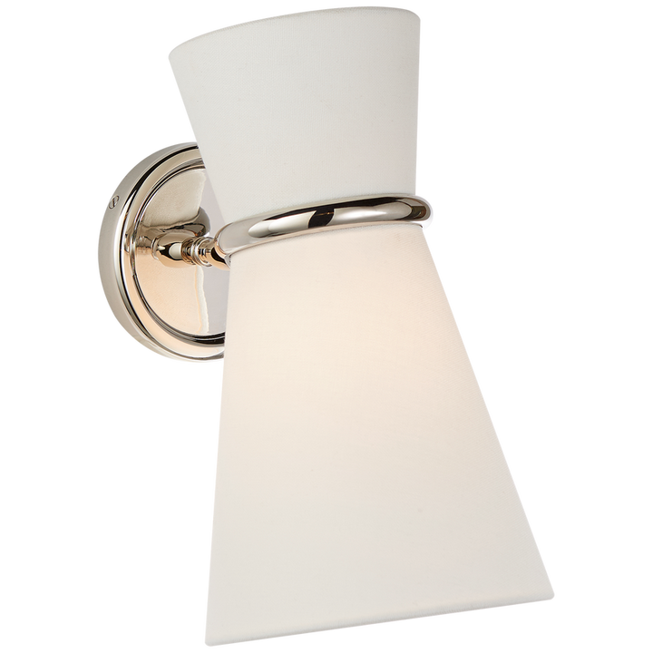 Visual Comfort & Co. Clarkson Small Single Pivoting Sconce Wall Sconces Visual Comfort & Co. Hand-Rubbed Antique Brass  