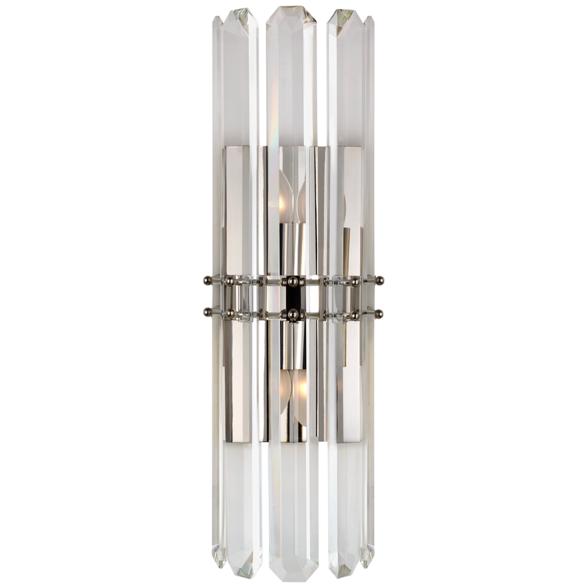 Visual Comfort & Co. Bonnington Tall Sconce Wall Sconces Visual Comfort & Co. Hand-Rubbed Antique Brass  