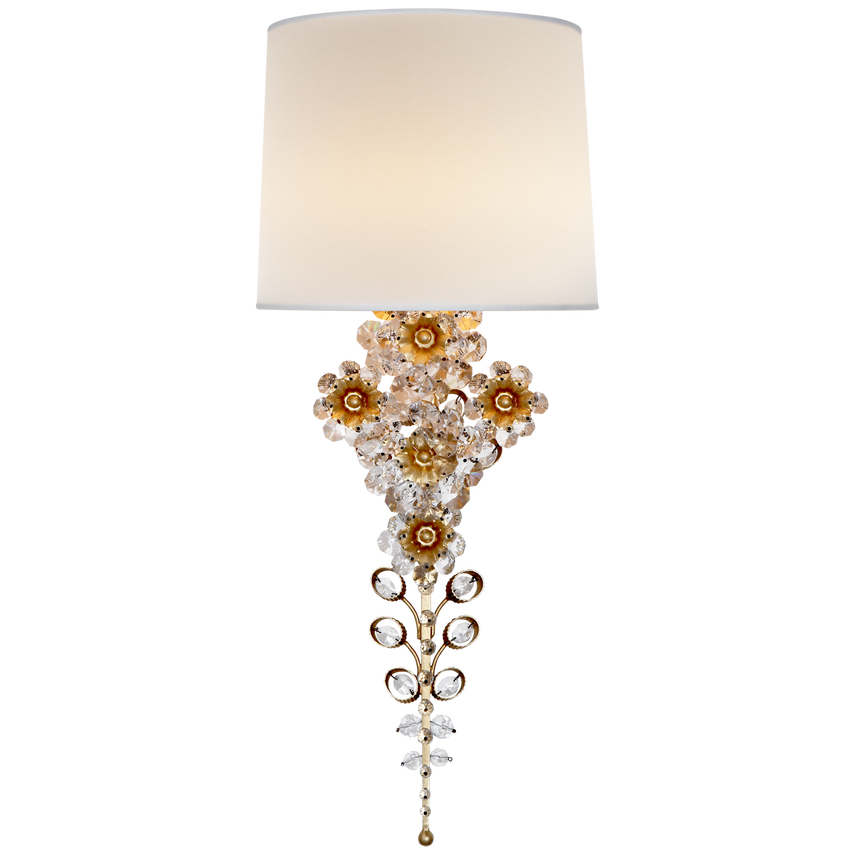 Visual Comfort & Co. Claret Tail Sconce Wall Sconces Visual Comfort & Co. Burnished Silver Leaf  