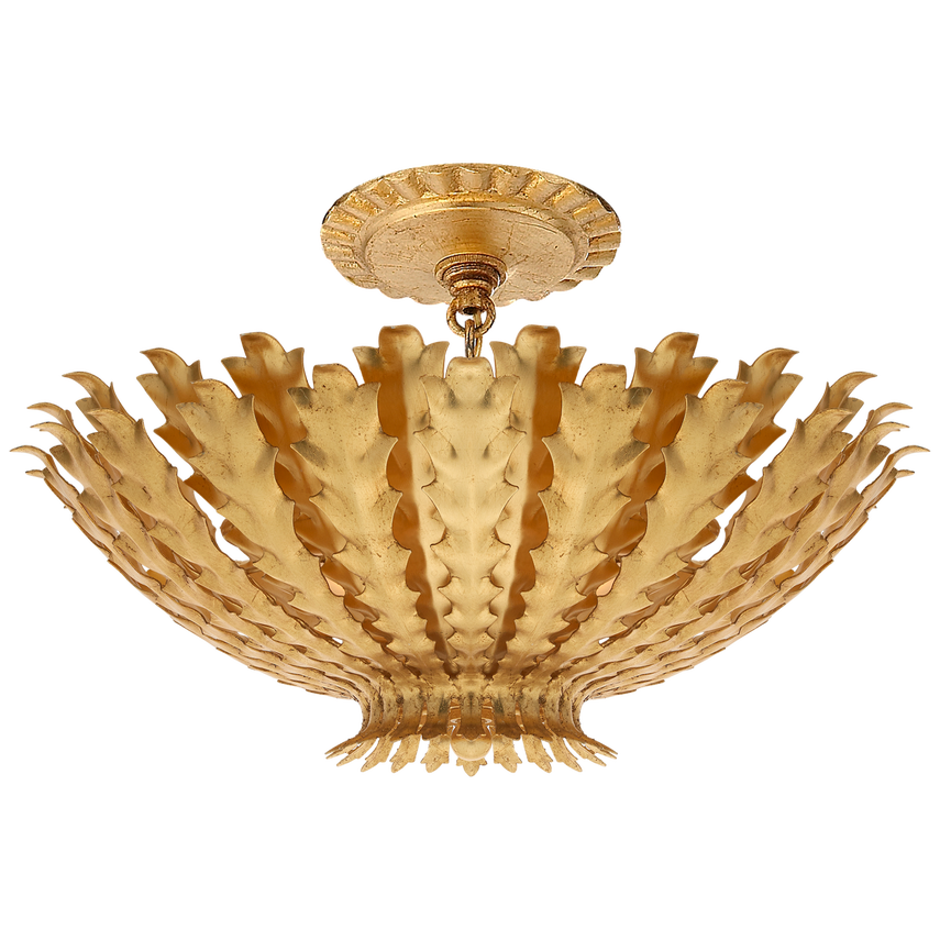 Visual Comfort & Co. Hampton Mini Chandelier Chandeliers Visual Comfort & Co. Burnished Silver Leaf  