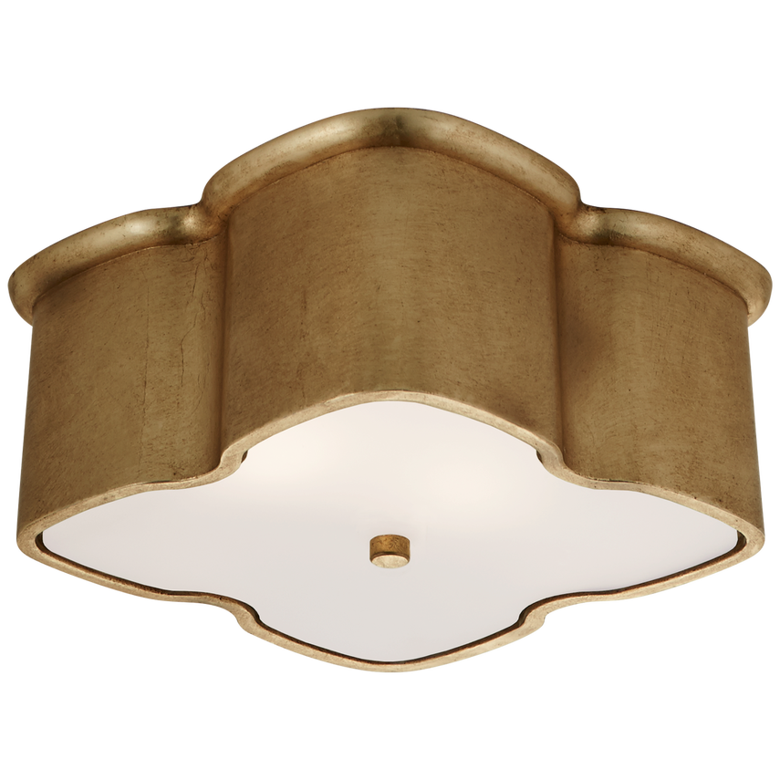 Visual Comfort & Co. Bolsena Clover Flush Mount Ceiling Flush Mounts Visual Comfort & Co. Burnished Silver Leaf  