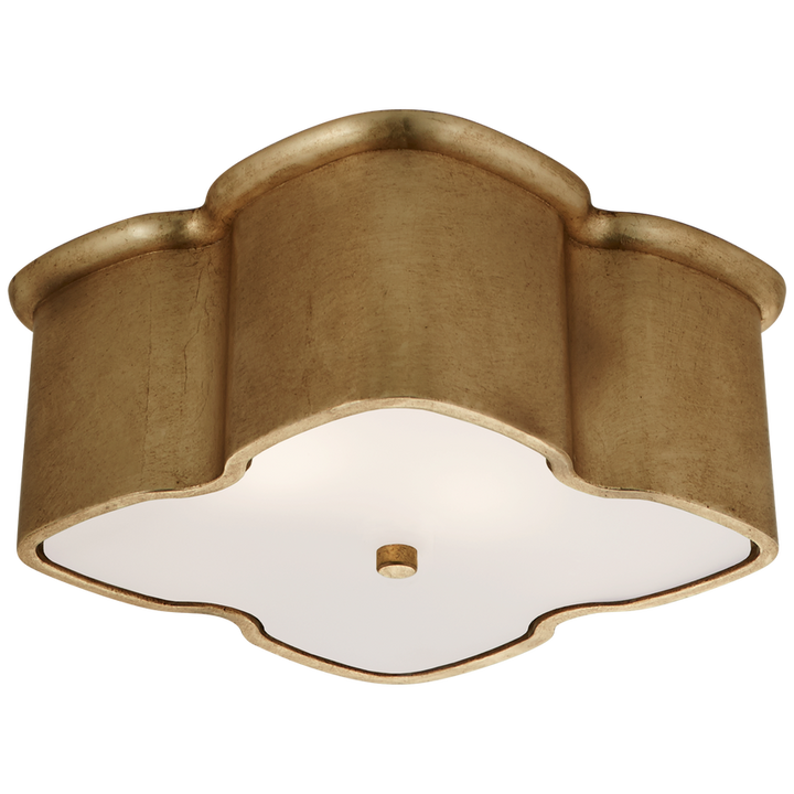 Visual Comfort & Co. Shaw Small Flush Ceiling Flush Mounts Visual Comfort & Co. Burnished Silver Leaf  