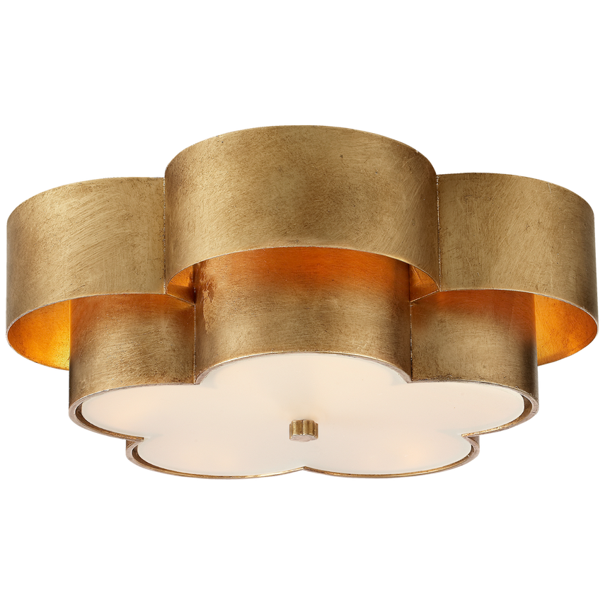 Visual Comfort & Co. Arabelle Large Flush Mount Ceiling Flush Mounts Visual Comfort & Co. Burnished Silver Leaf  