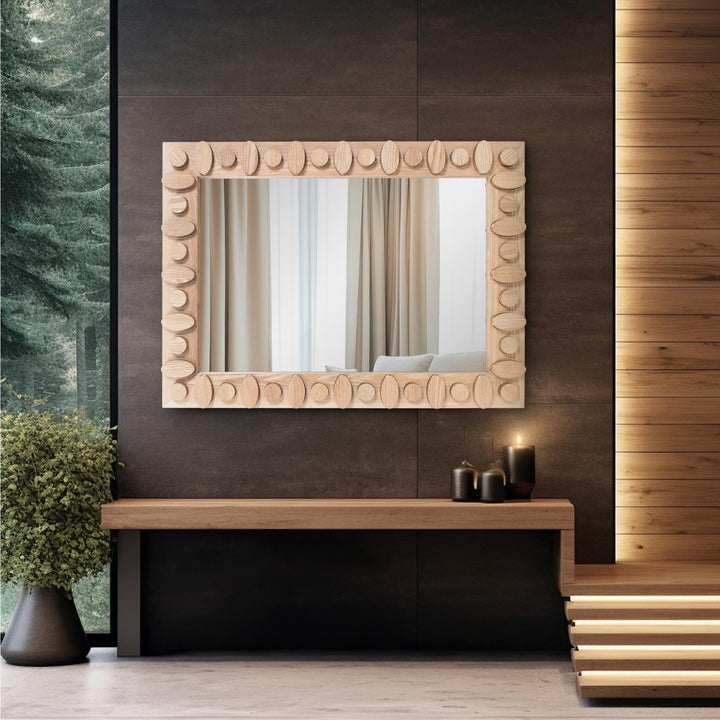 Howard Elliott Robin Baron Winfield Wooden Rectangular Vanity Mirror