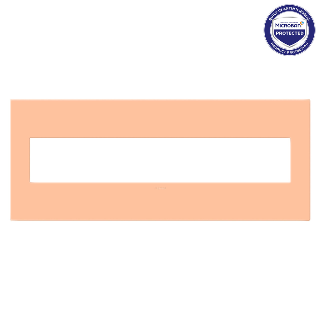 Legrand adorne Peachy 6-Gang wall plate